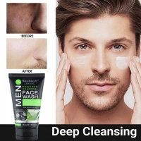 Kiss Beauty MEN Почистващ гел с активен въглен и алое вера – дълбоко почистване за мъжка кожа