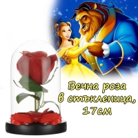 Вечна роза в стъкленица, 17см