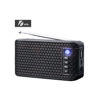 Преносима тонколона KTS-1632 със соларен панел и LED светлини - FM радио, USB