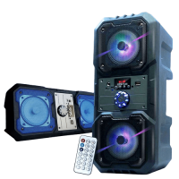 Колона за караоке КТS-1048, 2X 4 инча , 10W, Bluetooth, FM + безплатен микрофон