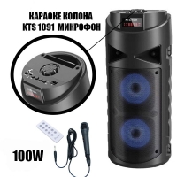 Bluetooth Wireless колона за караоке + микрофон, 2 * 4 инча KTS 1091