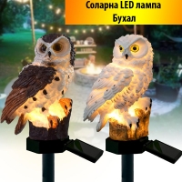 Соларна лампа LED Бухал